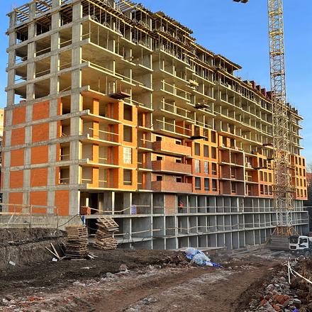 Ход строительства ЖК City, 14-15 секции, декабрь 2025