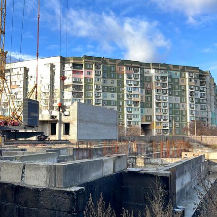 Ход строительства ЖК Перлина Дніпра, 1 секция, декабрь 2025