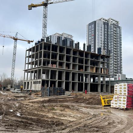 Хід будівництва ЖК Dnipro Island, 2 будинок (секція 1), грудень 2025