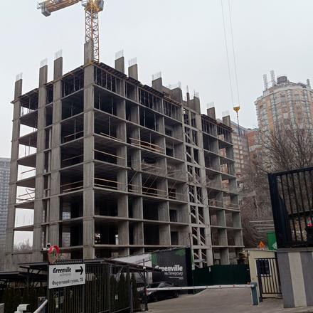 Хід будівництва ЖК Greenville на Печерську, 3 будинок (секція 9), грудень 2025