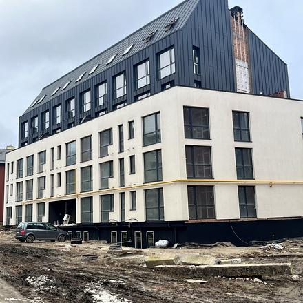 Ход строительства ЖК Містечко Підзамче, ЖК Новый Форт (секция В1), декабрь 2025