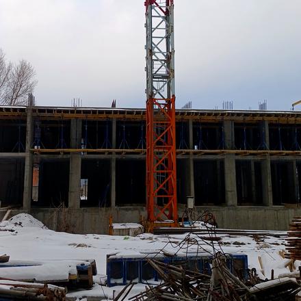 Ход строительства ЖК 4 сезона, 5 дом, январь 2026