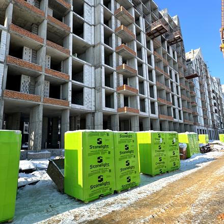 Ход строительства ЖК Синергия Сити, 35-36 дома, январь 2026