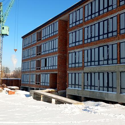 Ход строительства ЖК GREEN VILLAGE, 4 дом, январь 2026