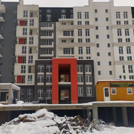 Ход строительства ЖК Comfort Hall, 2 дом, январь 2026