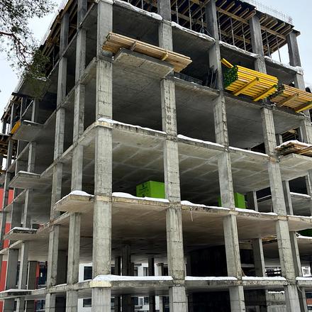 Хід будівництва ЖК Грінвуд-3, 4 будинок (секція 6), січень 2026