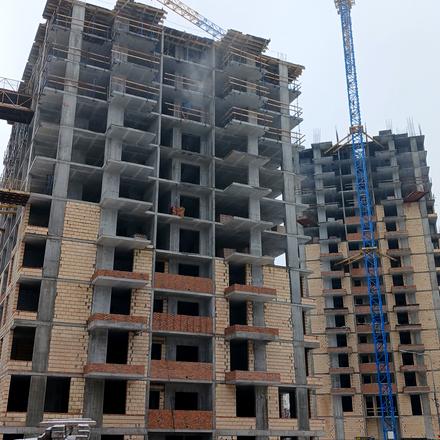 Ход строительства ЖК Polar Park, 1-2 дома, январь 2026