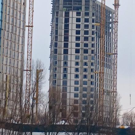 Ход строительства ЖК H2O, 3 дом, январь 2026