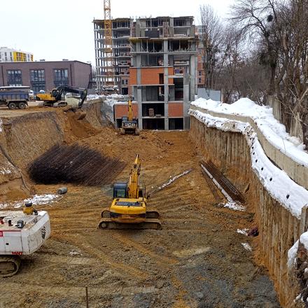 Хід будівництва ЖК N69 Residents, 5, 6 будинки, лютий 2026