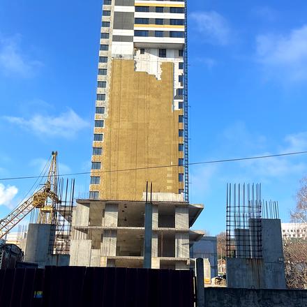 Хід будівництва ЖК Затишний-2, 2 будинок (секція 1), лютий 2026