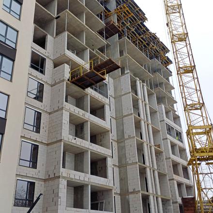 Хід будівництва ЖК Edem Перлина Проскурова-4, 2 будинок, лютий 2026