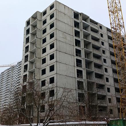 Ход строительства ЖК Эврика, 25 дом, февраль 2026