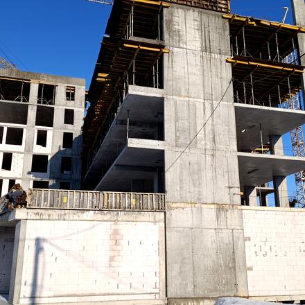 Ход строительства ЖК BIG BEN, Дом А1, февраль 2026