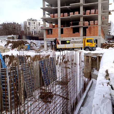 Хід будівництва ЖК AUROOM INSPO, 2 будинок (секції 3-4), лютий 2026