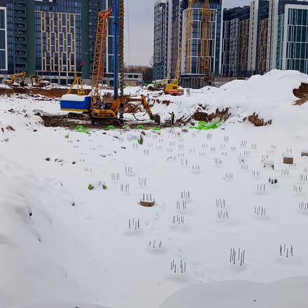 Ход строительства ЖК Феофания City, 5 дом, февраль 2026