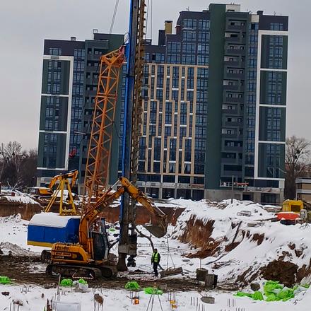 Ход строительства ЖК Феофания City, 2 дом, февраль 2026