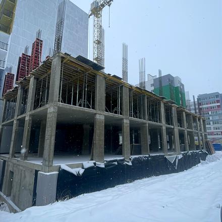 Ход строительства ЖК Caramel Residence, 9 дом, февраль 2026