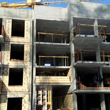 Ход строительства ЖК Gravity Park, дома 011.02-011.03, февраль 2026