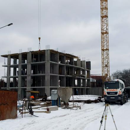 Хід будівництва ЖК New Tone, 1 будинок, лютий 2026