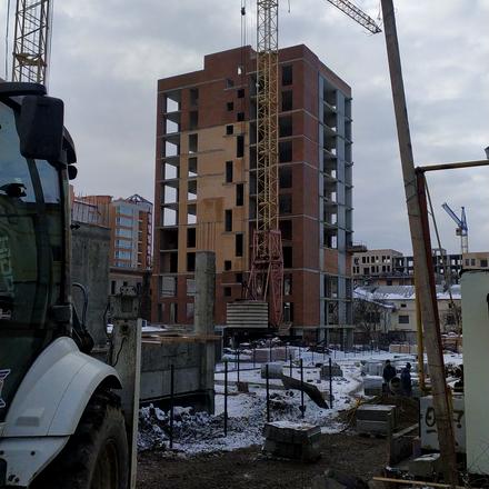 Хід будівництва вул. Олекси Алмазова, 2 будинок, лютий 2026