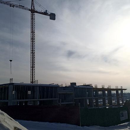 Хід будівництва ЖК Спортивний, 1 будинок, лютий 2026