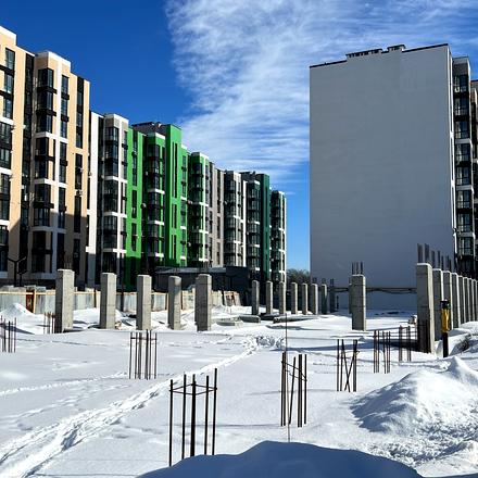 Ход строительства ЖК Рідний Дім, 5 дом, февраль 2026