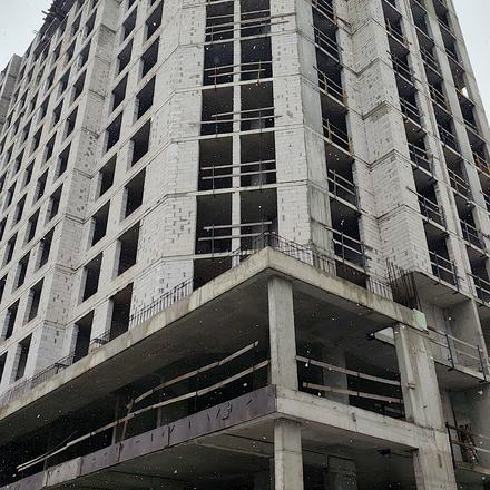 Ход строительства ЖК Podil Plaza & Residence, 2 дом, февраль 2026