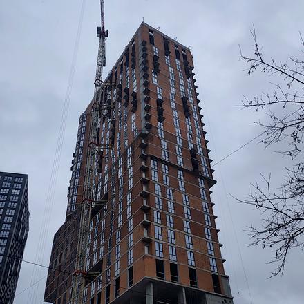 Ход строительства ЖК Greenville Park, 2 дом, февраль 2026