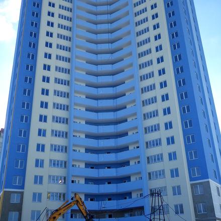 Хід будівництва ЖК Академіка Глушкова, 92б, 1 будинок (просп. Глушкова, 9в), лютий 2015