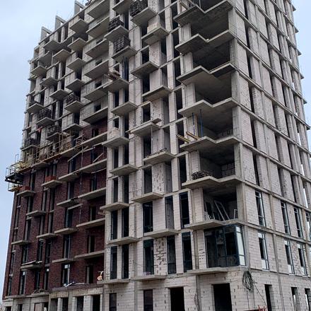 Хід будівництва Пространство Eco City (Пространство на Радостной), Будинок А, лютий 2026