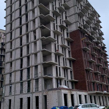 Хід будівництва Пространство Eco City (Пространство на Радостной), Будинок А, лютий 2026