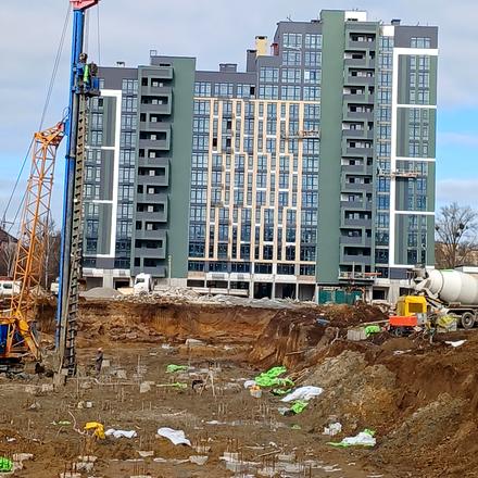 Ход строительства ЖК Феофания City, 2 дом, март 2026