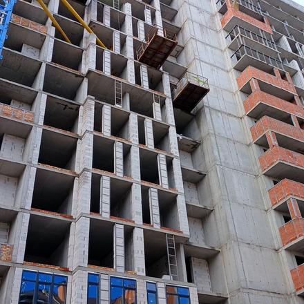 Ход строительства ЖК Феофания City, 3 дом, март 2026