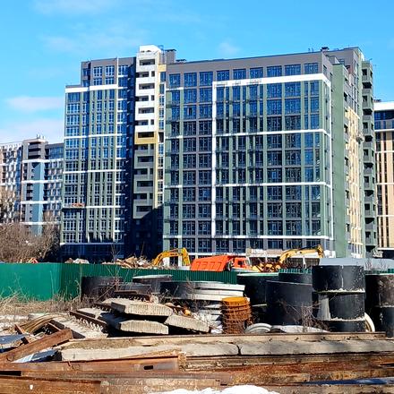 Ход строительства ЖК Феофания City, 2 дом, март 2026