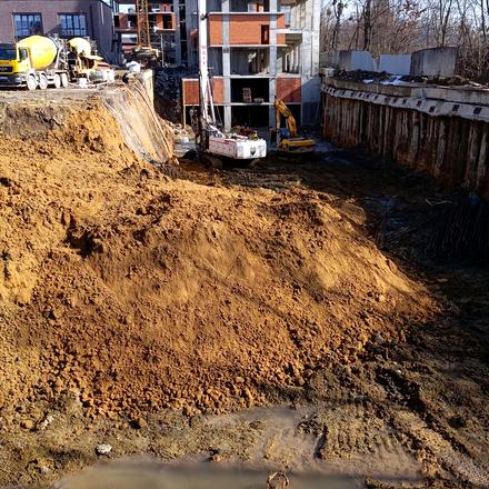 Ход строительства ЖК N69 Residents, 5, 6 дома, март 2026