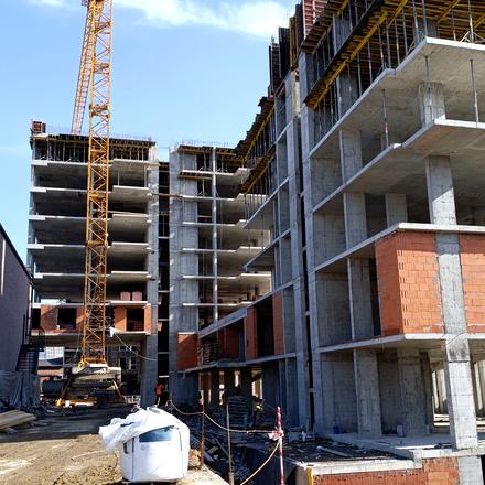 Ход строительства ЖК N69 Residents, 2-3 дома, март 2026