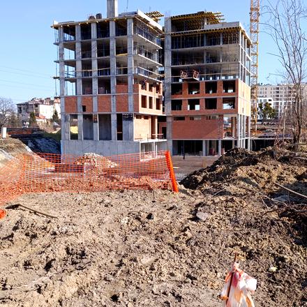 Ход строительства ЖК Зоряні, 1 дом, март 2026