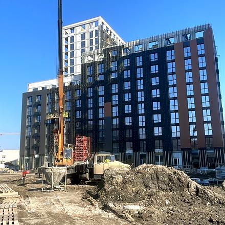 Ход строительства ЖК Skywalker, 1 дом, март 2026