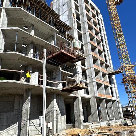 Ход строительства ЖК Синергия Сити, 37 дом, март 2026
