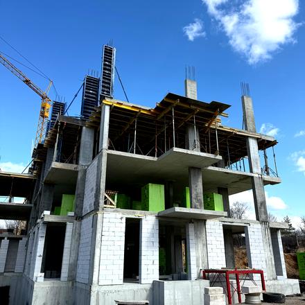 Ход строительства ЖК Riverside, 3 дом, март 2026