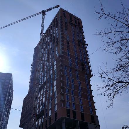 Ход строительства ЖК Greenville Park, 2 дом, март 2026