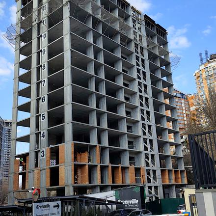 Хід будівництва ЖК Greenville на Печерську, 3 будинок (секція 9), березень 2026