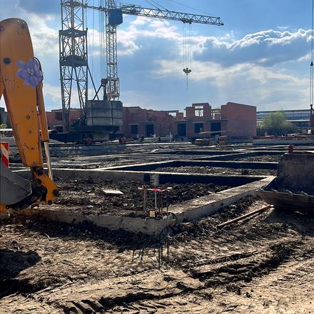 Ход строительства ЖК Містечко Південне, 15-18 дома, апрель 2026