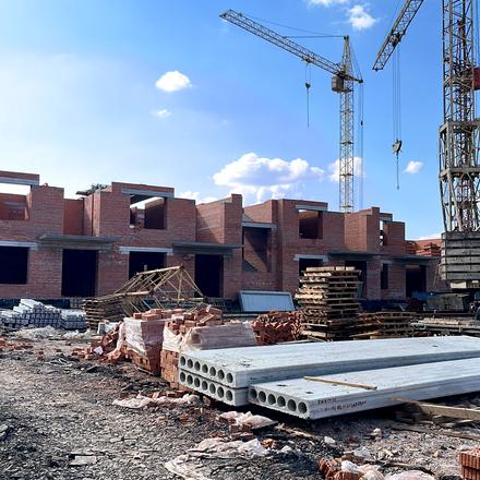 Ход строительства ЖК Містечко Південне, 15-16 дома, апрель 2026