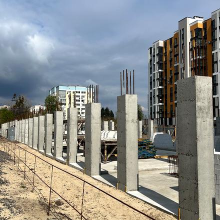 Ход строительства ЖК Рідний Дім, 5 дом, апрель 2026