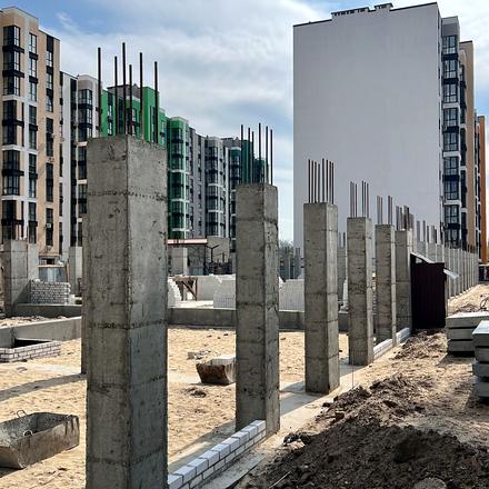 Ход строительства ЖК Рідний Дім, 5 дом, апрель 2026