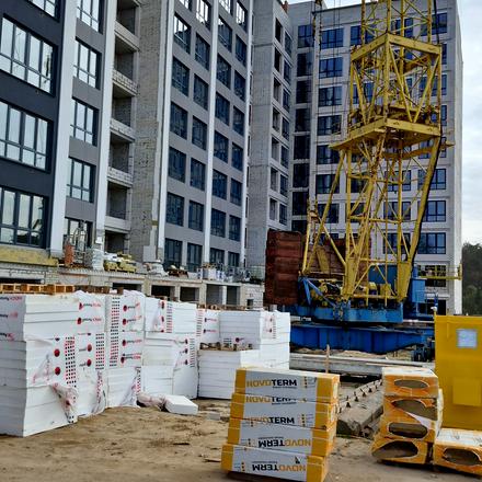 Ход строительства ЖК Королівська гірка, 1 дом, апрель 2026