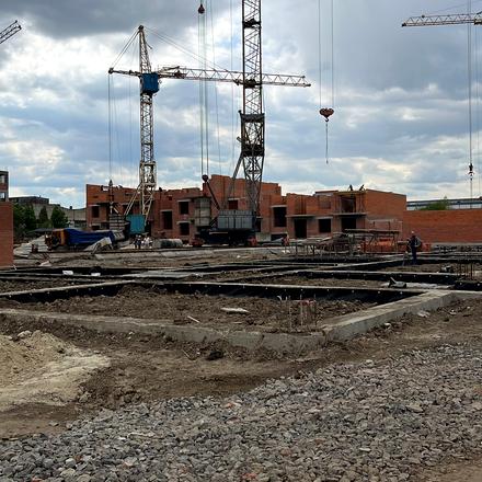 Ход строительства ЖК Містечко Південне, 15-18 дома, май 2026
