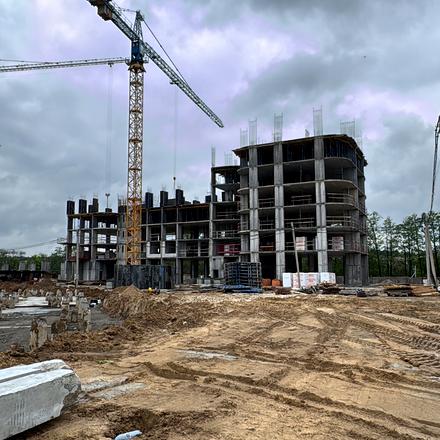 Ход строительства ЖК Синергия Сити, 38-39 дома, май 2026