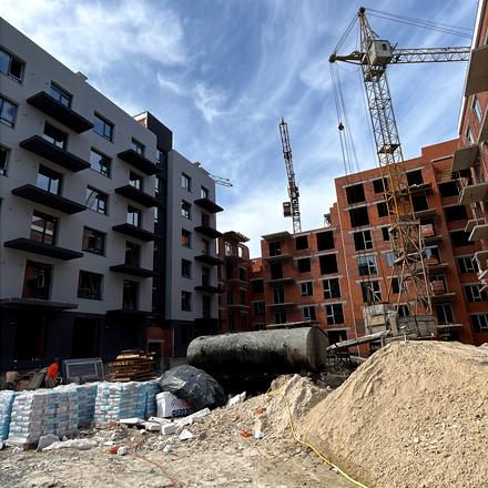 Ход строительства ЖК Містечко Південне, 11-12 дома, июнь 2026